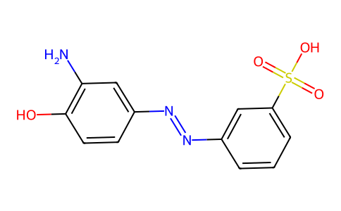 m-((3-Amino-4-hydroxyphenyl)azo)benzenesulphonic acid 94086-87-0